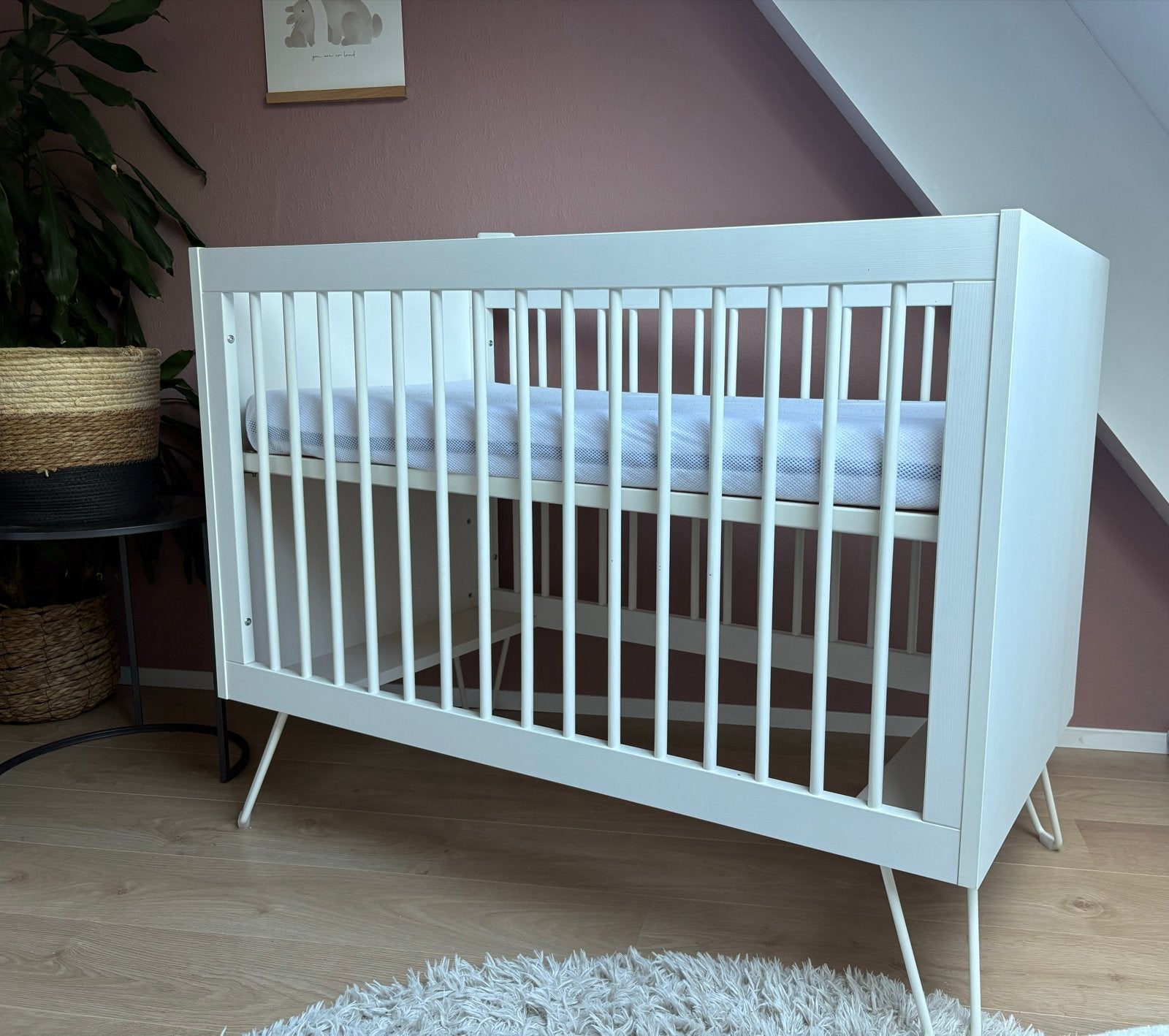 Ledikant met Aerosleep matras en topper, Kinderen en Baby's, Ophalen, Zo goed als nieuw, Ledikant