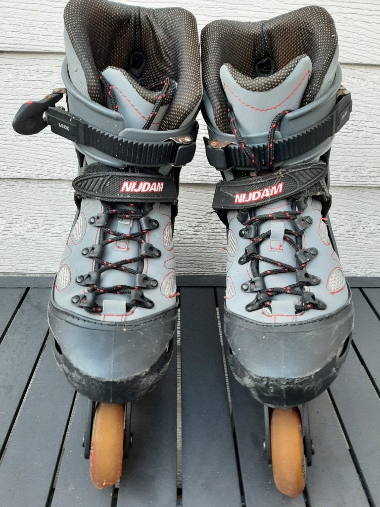 Nijdam Inline Skates Maat 42 - Zo goed als nieuw, Overige merken, Ophalen of Verzenden, Inline skates 4 wielen, Verstelbaar
