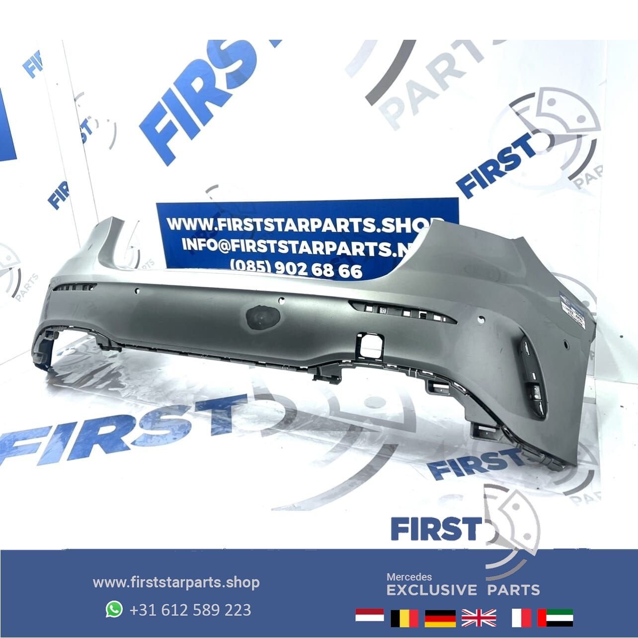 W177 BUMPER A KLASSE A1778851301 AMG ACHTERBUMPER ZWART/WIT/, Gebruikt, -, Ophalen of Verzenden, Achter