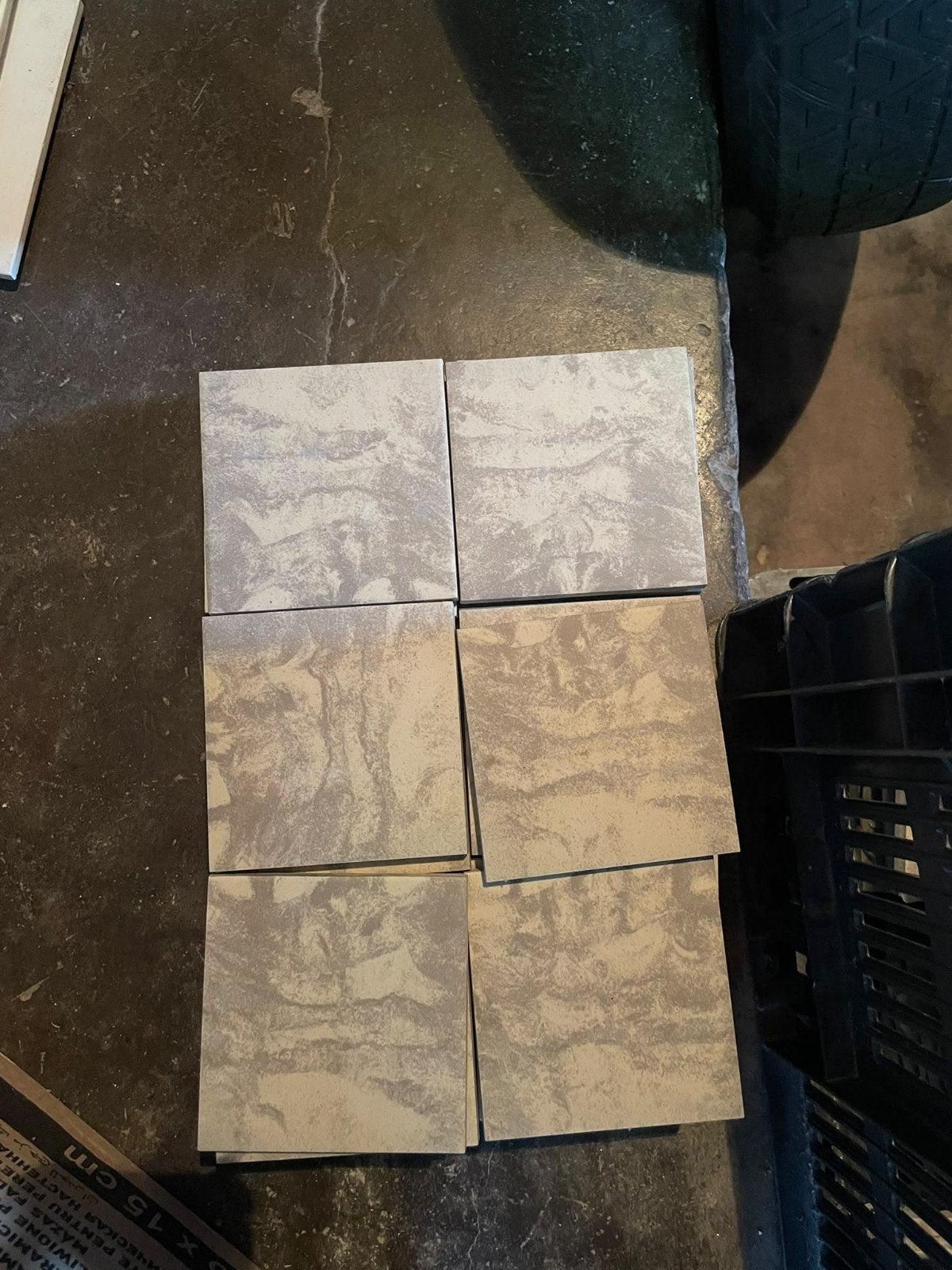 Mosa G32 dubbelhard gebakken vloertegels grijs gewolkt 10x10, Ophalen, Keramiek, Nieuw, Minder dan 20 cm