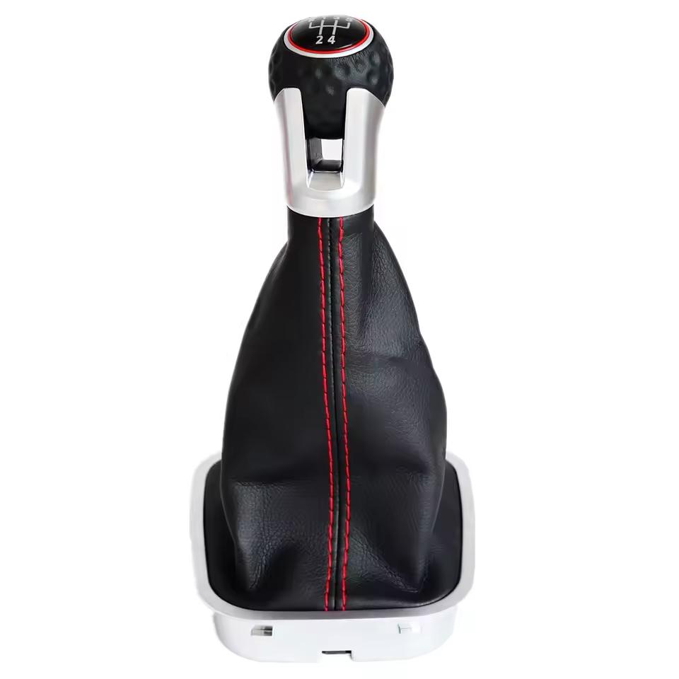 Nieuwe Nieuwe 5 Speed Versnellingspook Pookknop PU Leer cove, Ophalen of Verzenden, Nieuw
