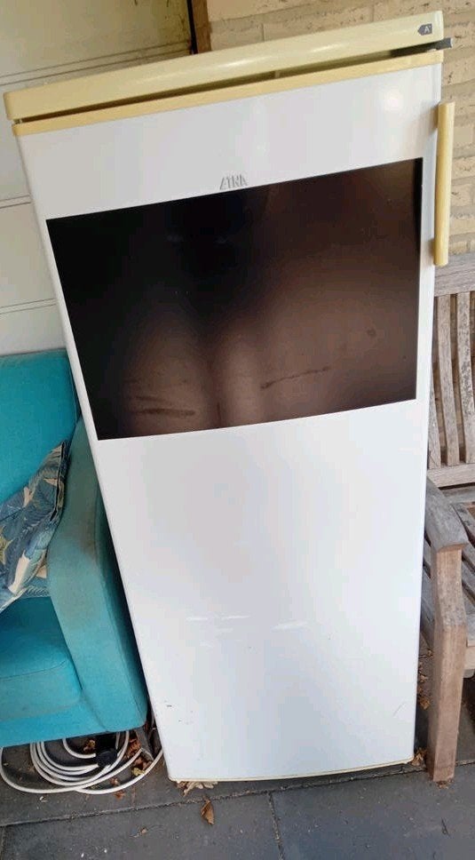 grote Etna koelkast, Witgoed en Apparatuur, Ophalen, 200 liter of meer, 160 cm of meer, Zonder vriesvak