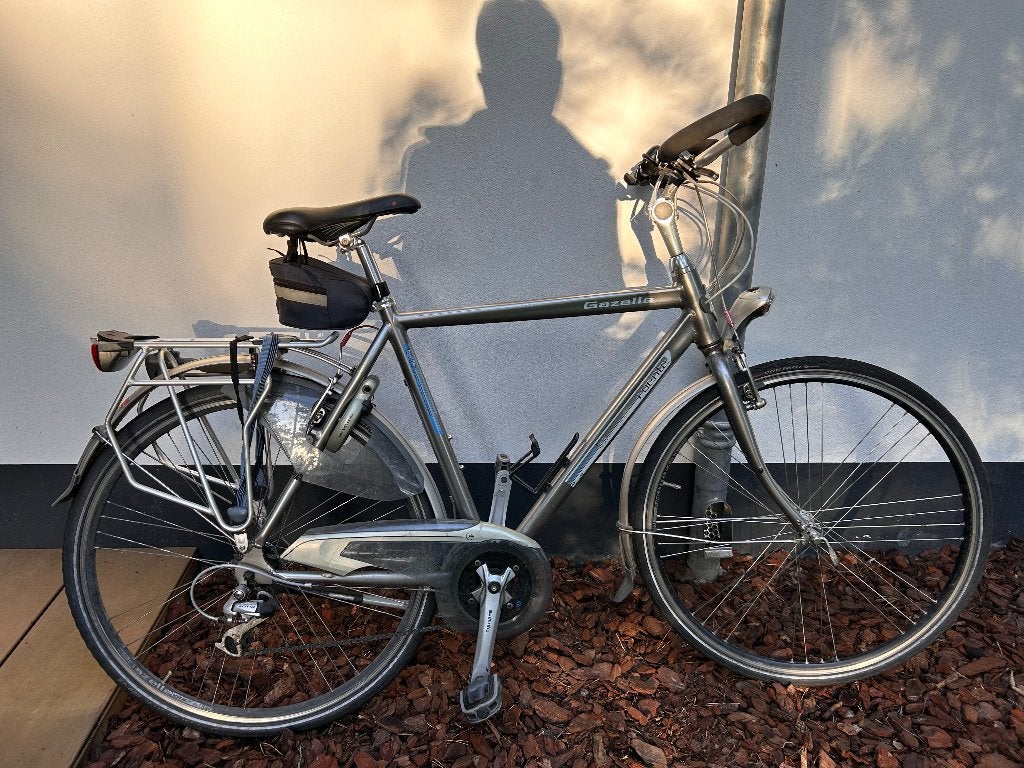 Gazelle Fuente Herenfiets 57cm 24 versnellingen, Fietsen en Brommers, Fietsen | Heren | Herenfietsen, Ophalen, Gebruikt, Velgrem