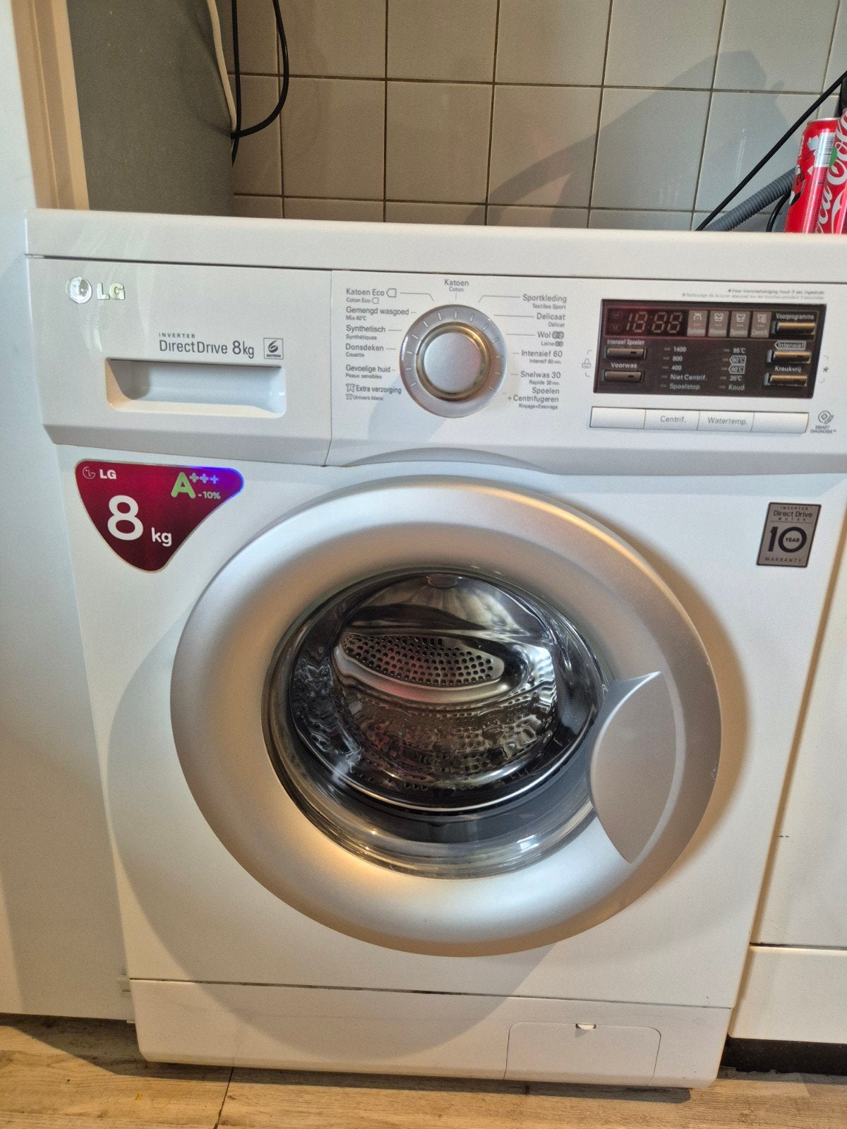 LG Wasmachine 8 kg Inverter Direct Drive A+++ -10%, Ophalen of Verzenden