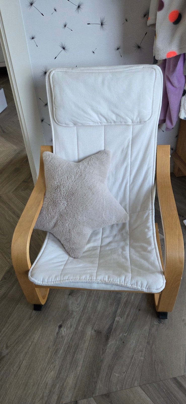 IKEA Poäng kinderstoel wit (hoes dient gewassen te worden), Ophalen, Gebruikt, Overige typen