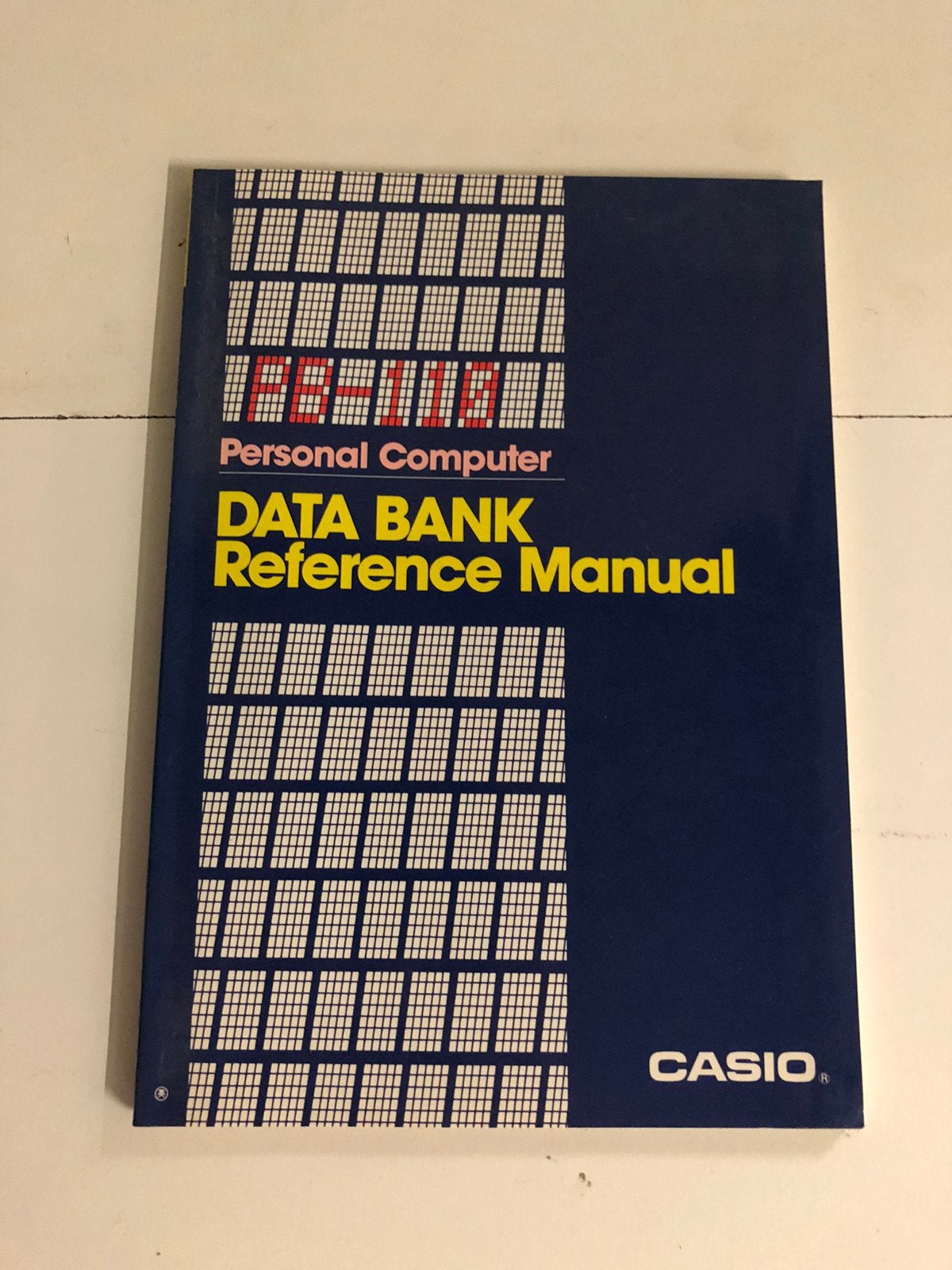 Casio PB-110 Data bank reference manual., Ophalen of Verzenden, Casio