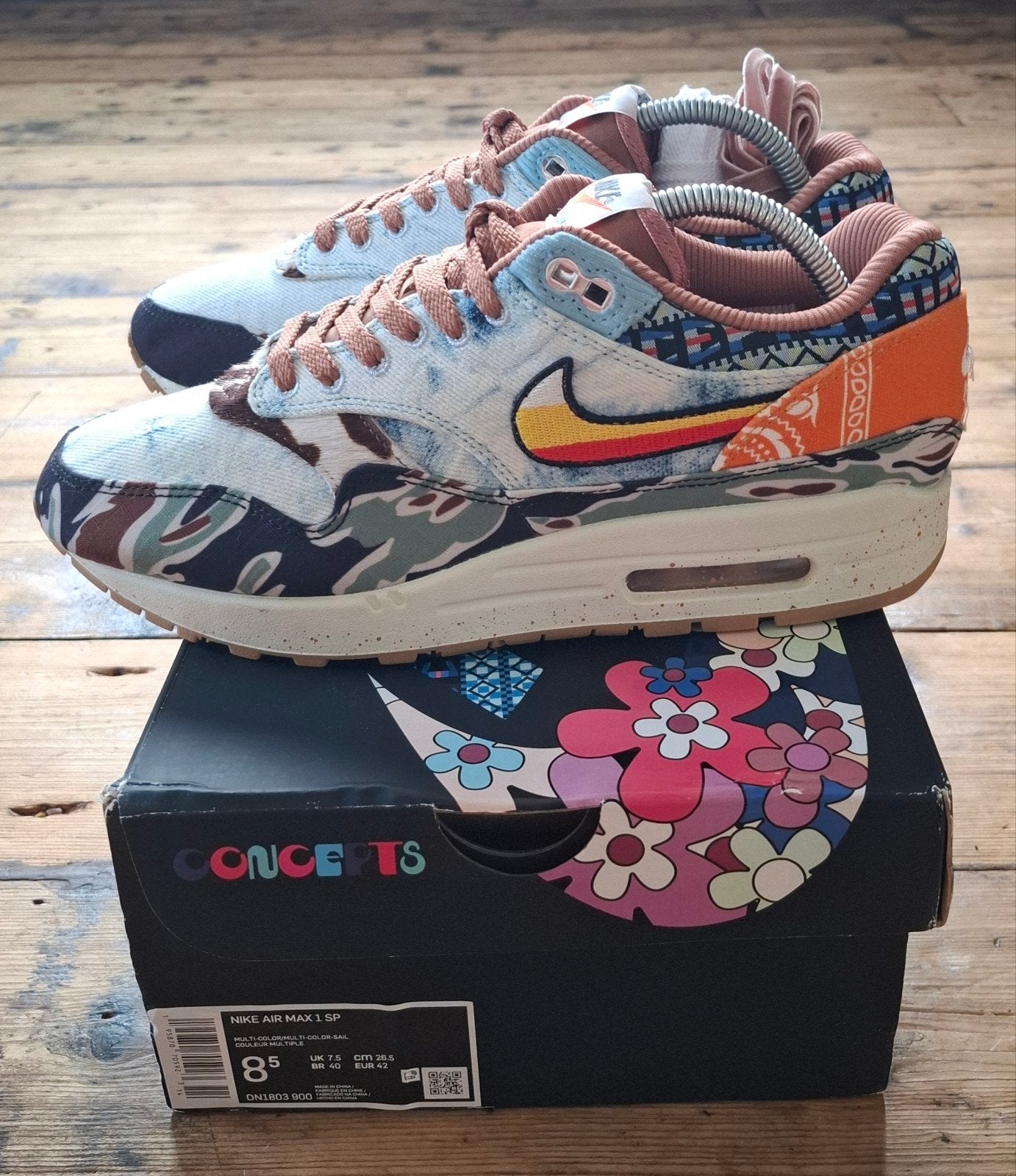 Nike Air Max 1 "Concepts Heavy" Maat 42, Kleding | Heren, Schoenen, Overige kleuren, Nike, Ophalen of Verzenden, Sneakers of Gympen