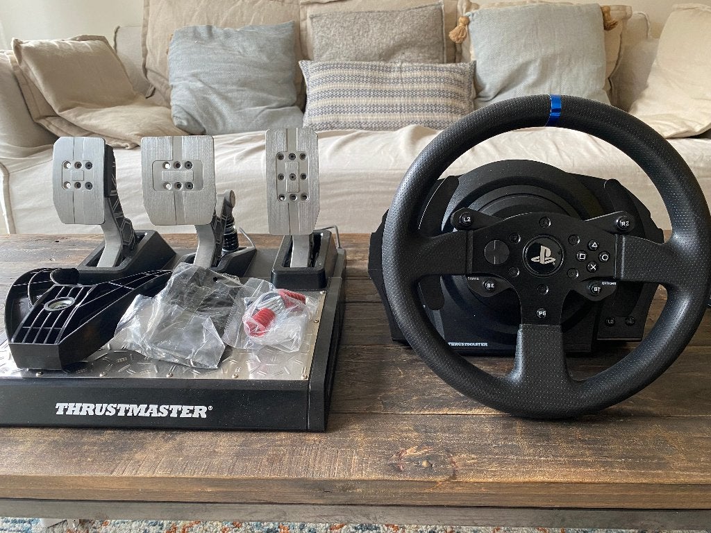Thrustmaster T300RS Racestuur + T3PA-Pro Pedalen (PS4/PS5/PC, Ophalen of Verzenden, Gebruikt, Stuur of Pedalen, PlayStation 4