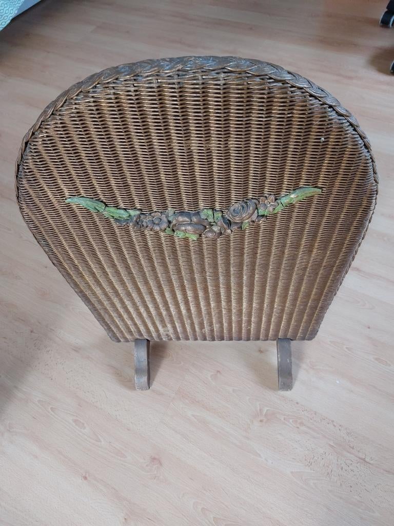 Prachtig Lloyd Loom vuurscherm jaren '30 - 70x40 cm, Ophalen of Verzenden