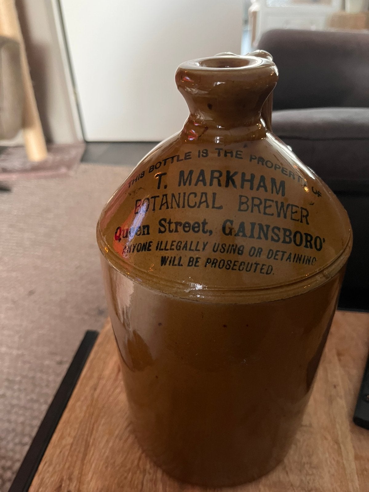 T Markham botanical brewery fles -pearsons chesterfield 1939, Ophalen of Verzenden