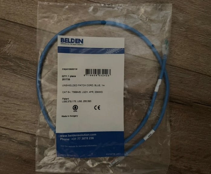 Cat6+ patch kabel 1m, Ophalen of Verzenden