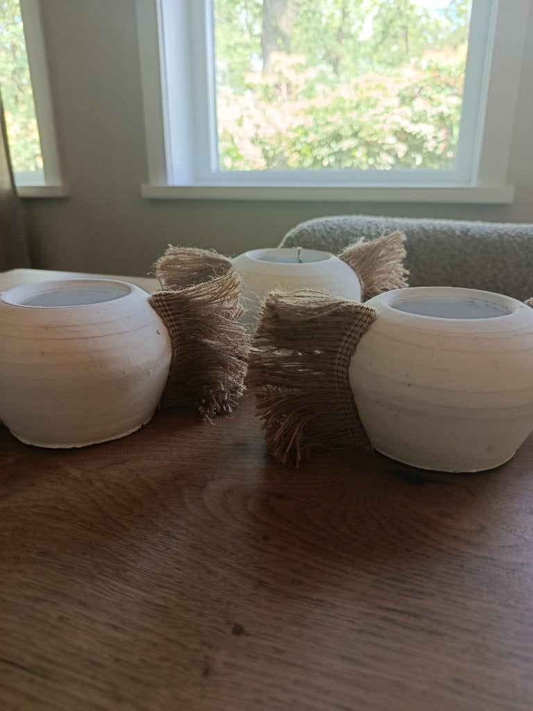 Vaas Flugilo Ø11xH8cm Bohostyle, Ophalen of Verzenden, Nieuw, Wit