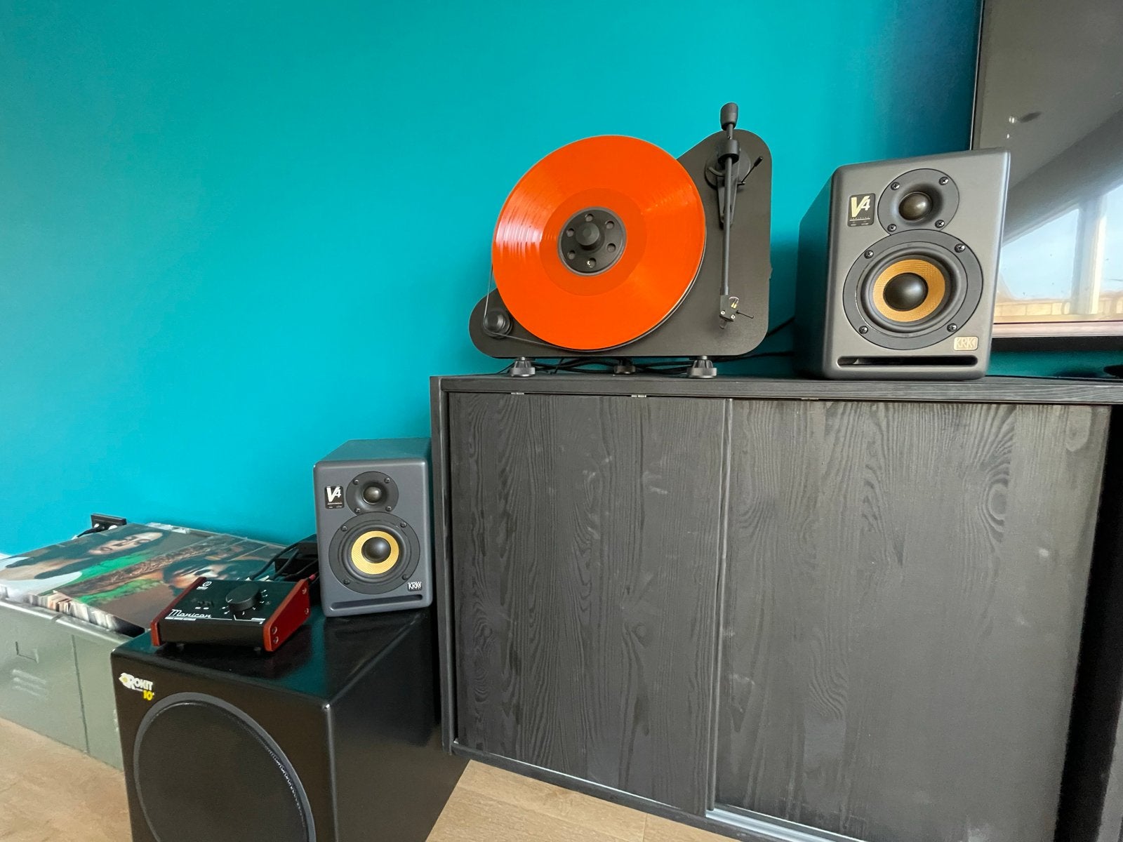 KRK V4 Series 2 + 10 inch subwoofer, Ophalen, Gebruikt, Speakerset, KRK