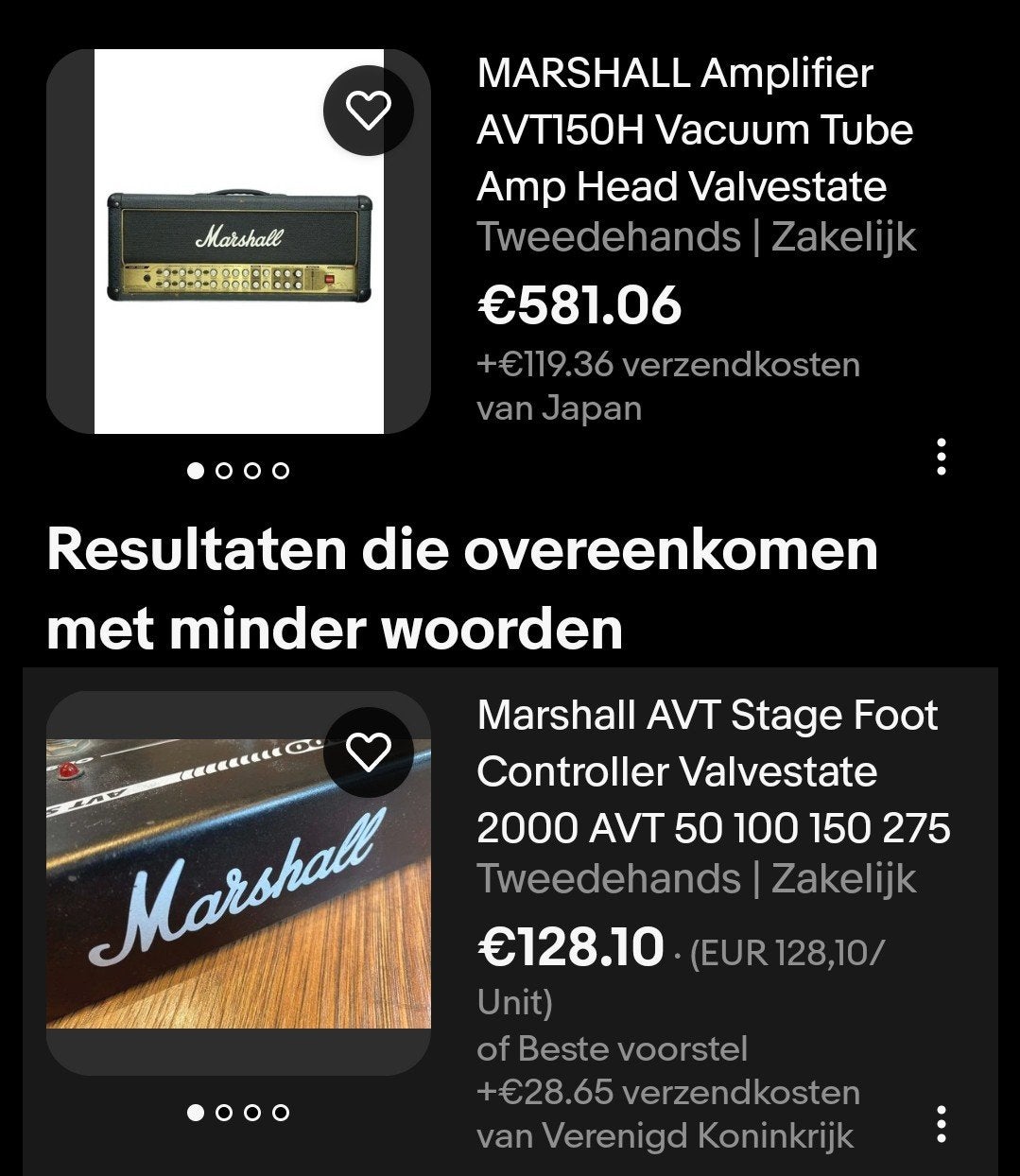 Te koop Marshall AVT150H, Ophalen, 100 watt of meer