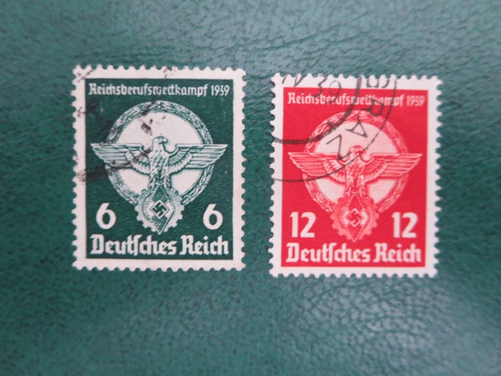 Duitse Rijk NR 689 - 690, Verzenden, Duitse Keizerrijk, Gestempeld