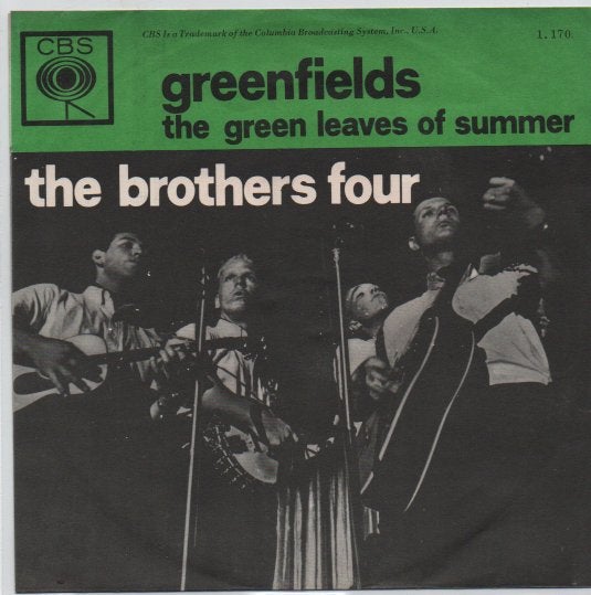 The Brothers Four- Greenfields, 7 inch, Ophalen of Verzenden, Zo goed als nieuw, Beschermende buitenhoes