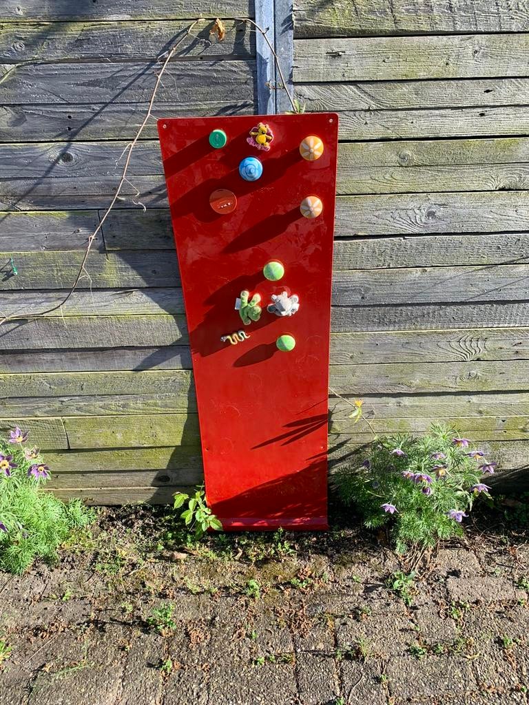 Rood magneetbord, Huis en Inrichting, Woonaccessoires | Memoborden, Ophalen, Gebruikt, Overige typen