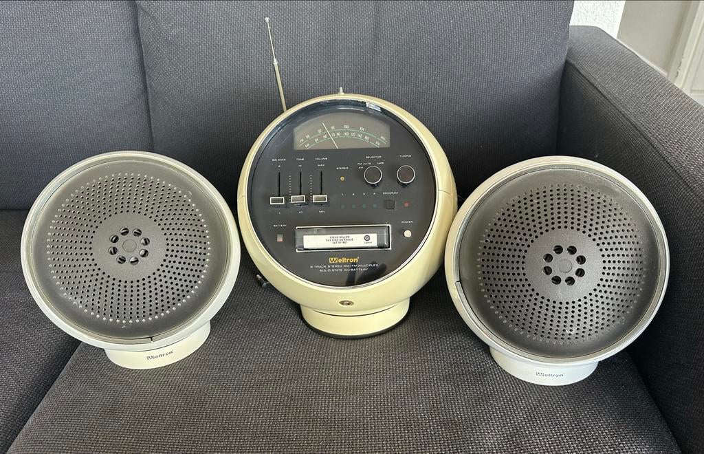 Weltron 2001 8-track speler met speakers, geheel gereviseerd, Ophalen, Audio en Video