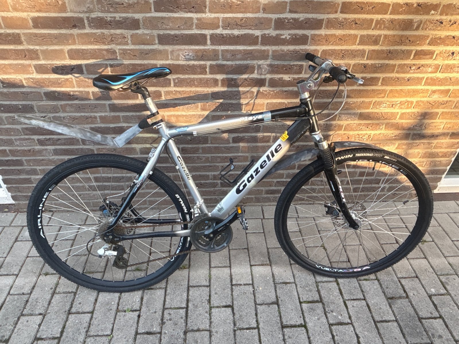 Gazelle playa aluminium, Fietsen en Brommers, Ophalen, 28 inch, Gebruikt, Vering