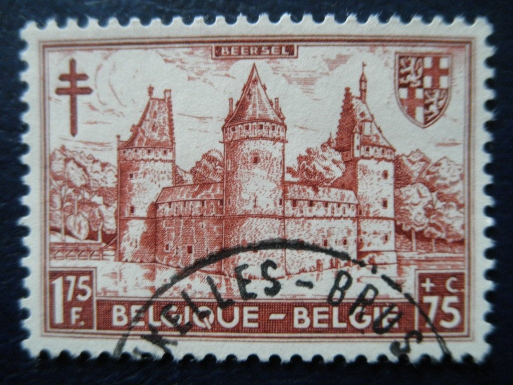 Postzegels België 1951 kastelen nr. 918 - cw. 1,50., Ophalen of Verzenden, Gestempeld