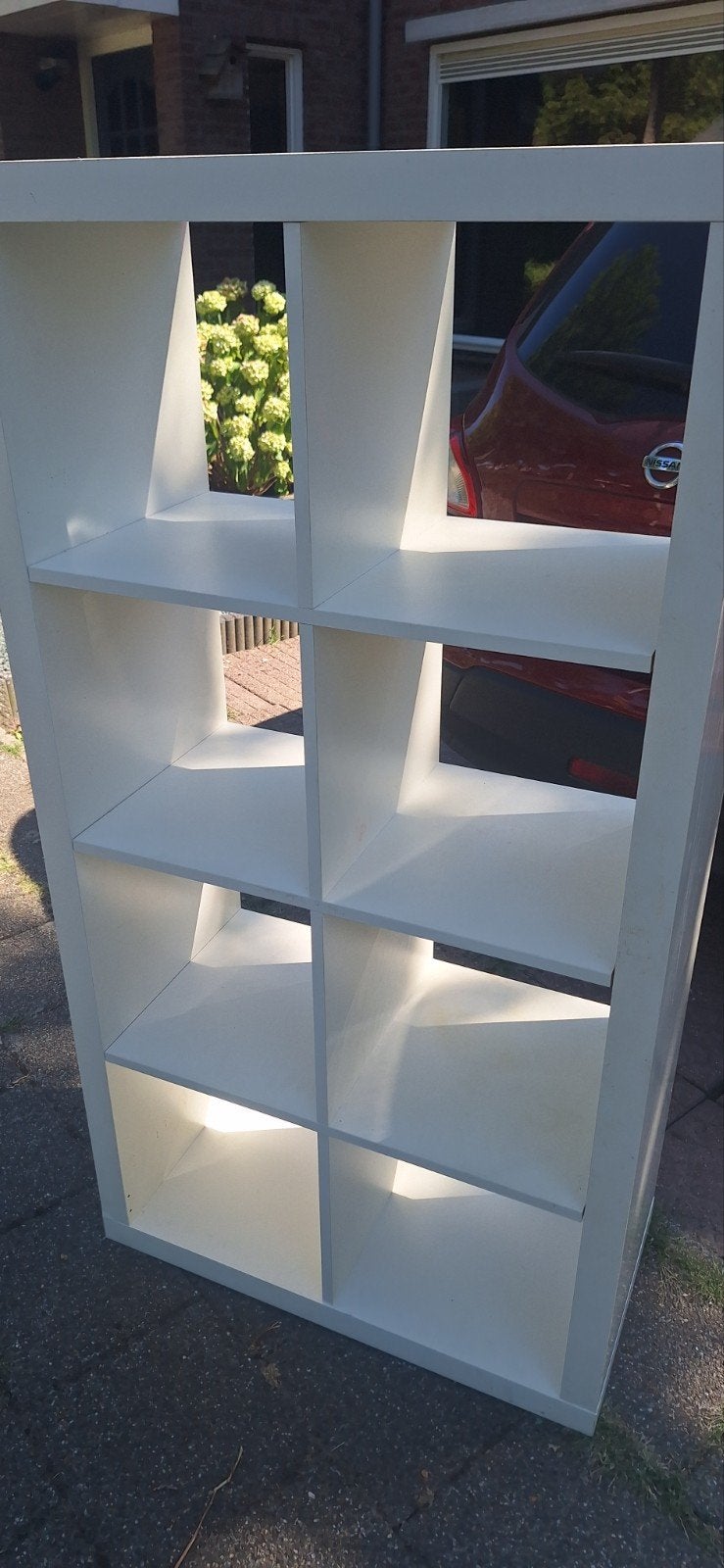 witte 8 vakken kast kallax expedit ikea, Ophalen, Gebruikt