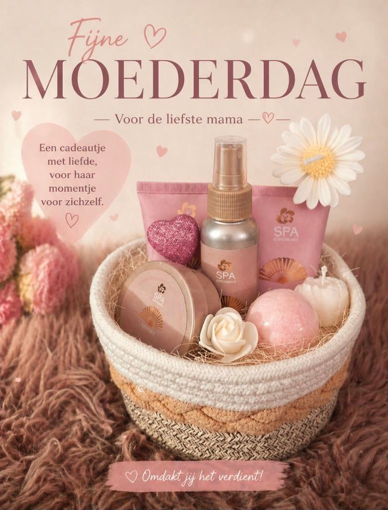 Moederdag cadeau verzorgingsmand verwen pakket, Ophalen of Verzenden, Nieuw