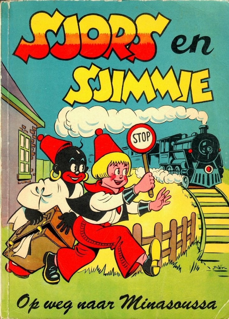 Sjors & Sjimmie - 2 grappige avonturen - SC redelijk staat, Boeken, Gelezen, Ophalen of Verzenden, Frans Piët, Meerdere stripboeken