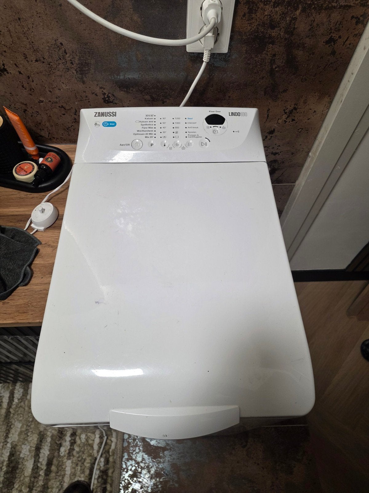 Zanussi Lindo 300 Bovenlader Wasmachine - 6 kg, Witgoed en Apparatuur, 6 tot 8 kg, Bovenlader, Ophalen of Verzenden, 85 tot 90 cm