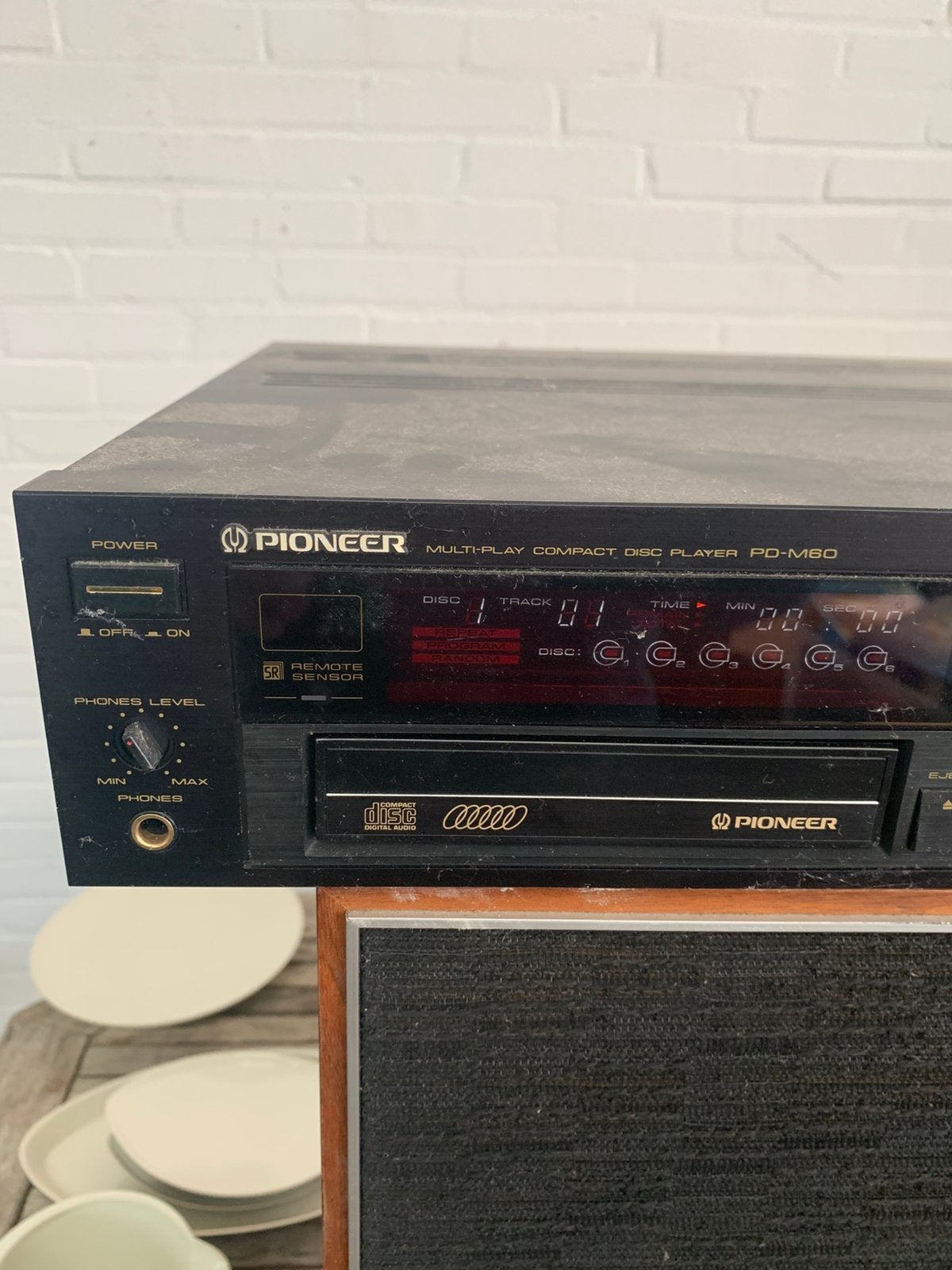 vintage Pioneer PD-M60 Multi-Play 6-CD-wisselaar jaren 80., Audio, Tv en Foto, Ophalen of Verzenden, Zo goed als nieuw, Pioneer