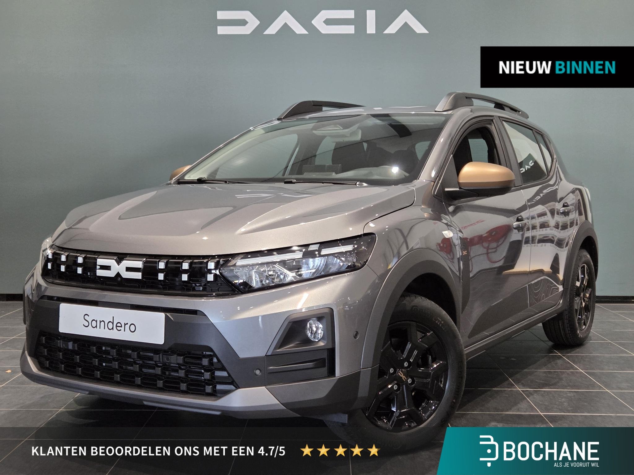 Dacia Sandero Stepway 1.8 hybrid 155 extreme DIRECT LEVERBAA, Auto's, Stof, 1789 cc, Bedrijf, Nieuw