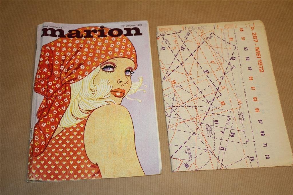 Marion - Mei 1972 - Vintage magazine met kledingpatronen, Ophalen of Verzenden, Gelezen, Mode algemeen