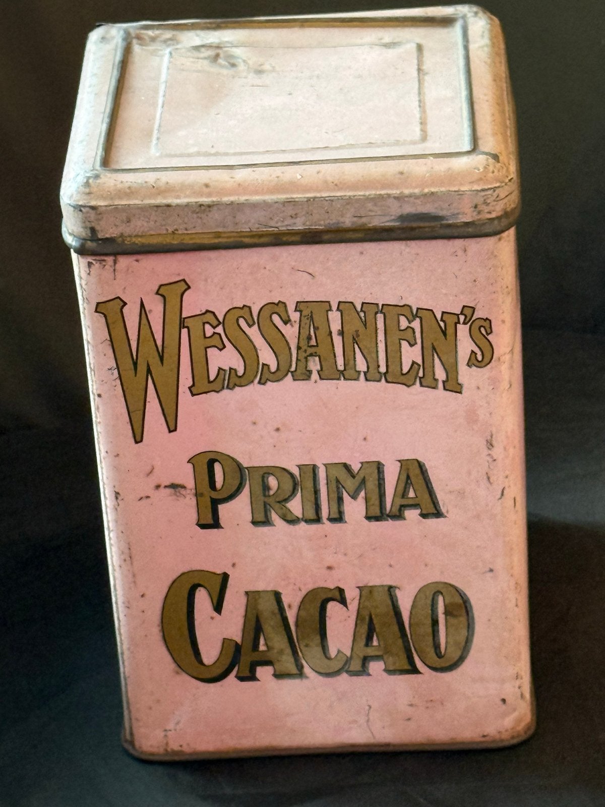 Vintage Wessanen's Prima Cacao Blik - Wormerveer 1765, Verzamelen, Blikken, Ophalen of Verzenden, Gebruikt, Overige, Overige merken