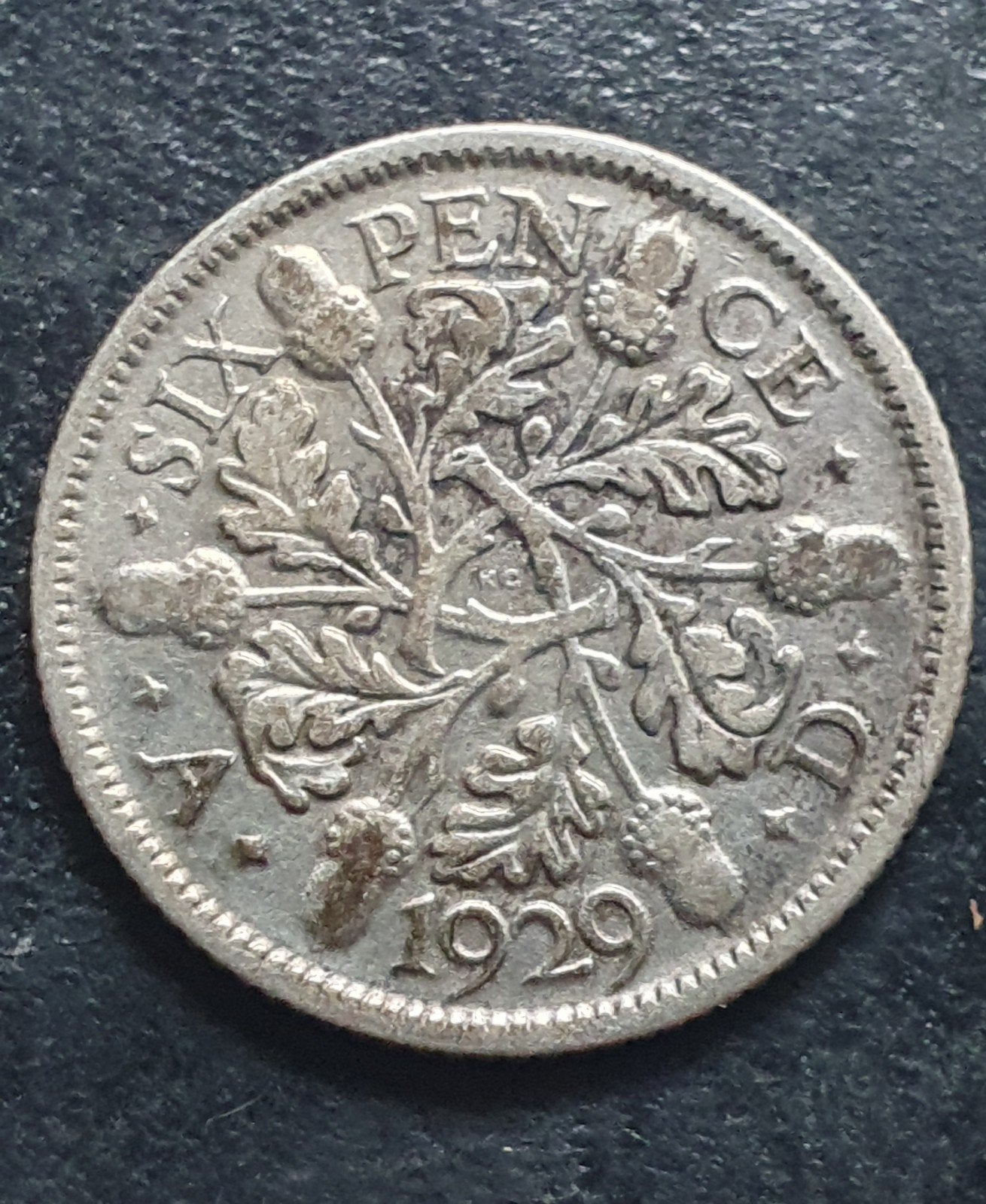 Zilveren 6 pence munt uit 1929 Engeland., Ophalen of Verzenden, Overige landen, Losse munt, Zilver