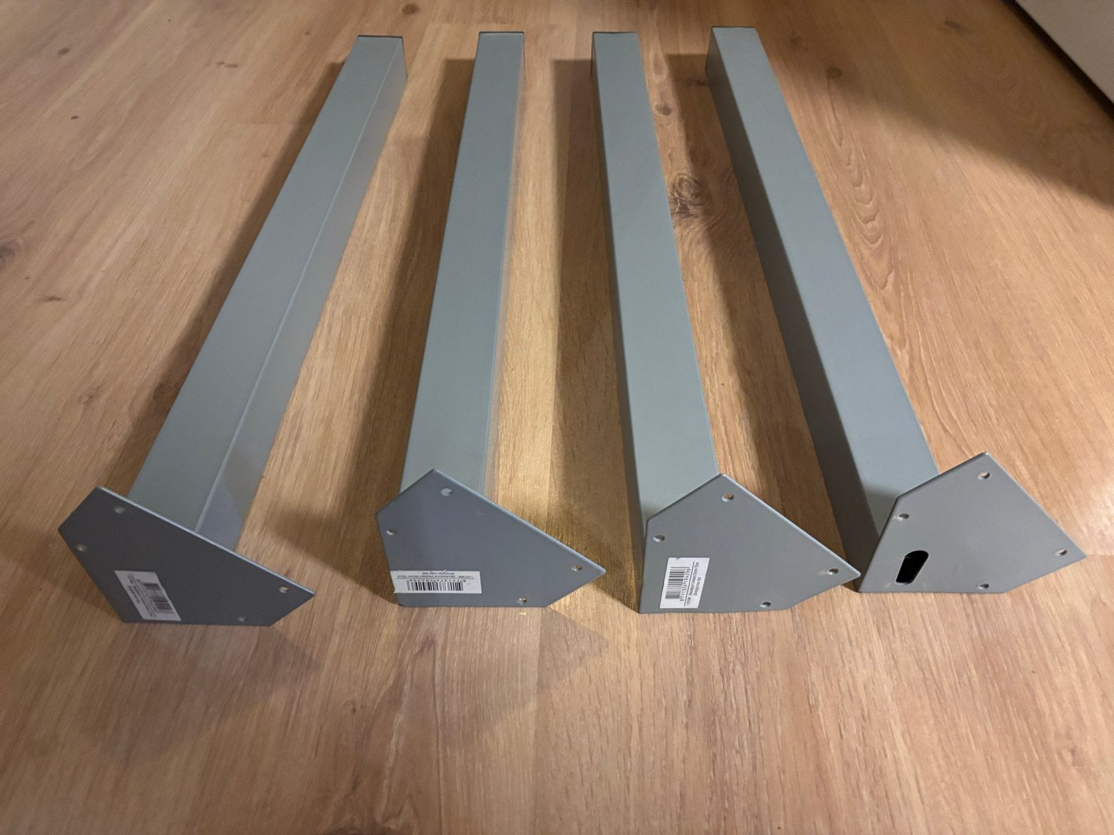 Tafelpoot set 4x Vierkant Grijs 5x5x72 cm, Ophalen, Tafelpoot, Minder dan 50 cm, 50 tot 100 cm