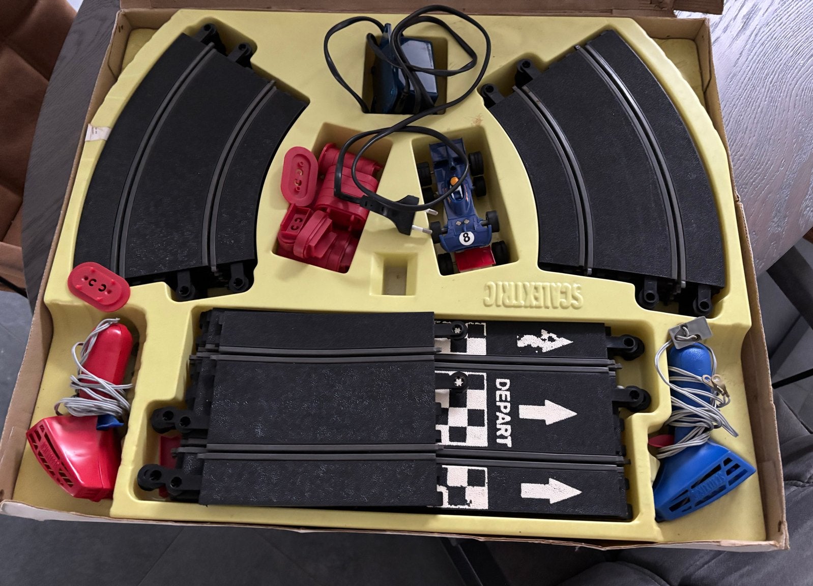 Vintage Scalextric Meccano Racebaan Set - Compleet, Elektrisch, Ophalen, Overige merken, Racebaan