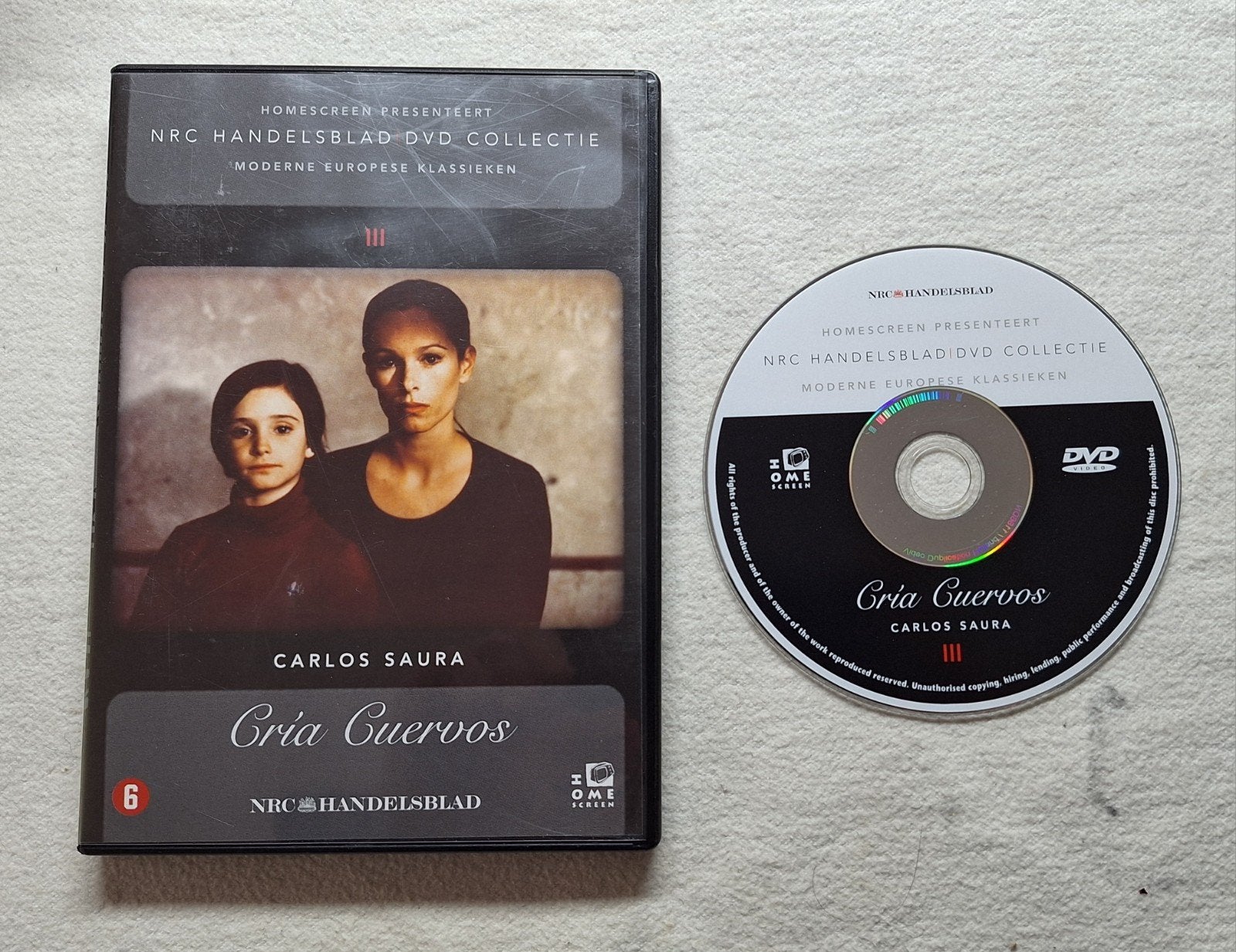 Cría Cuervos ( Saura ) met Chaplin, Torrent, Randall, Cd's en Dvd's, Drama, Nederlands, Spaans, Ophalen of Verzenden