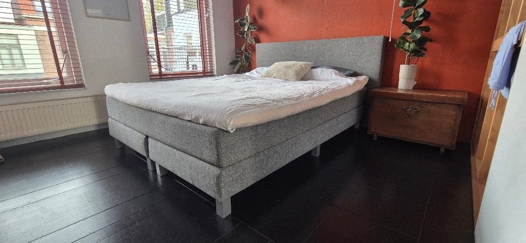 Boxspring 160x210, Ophalen, Gebruikt, 210 cm, Tweepersoons
