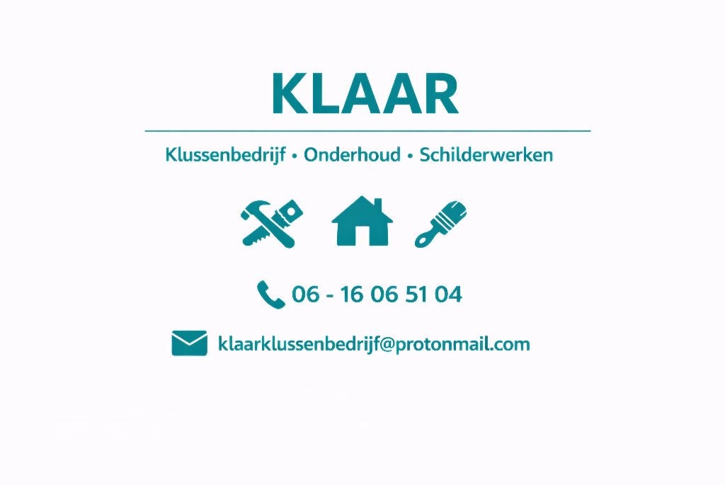 Klussenbedrijf KLAAR, Diensten en Vakmensen, Klussers en Klusbedrijven