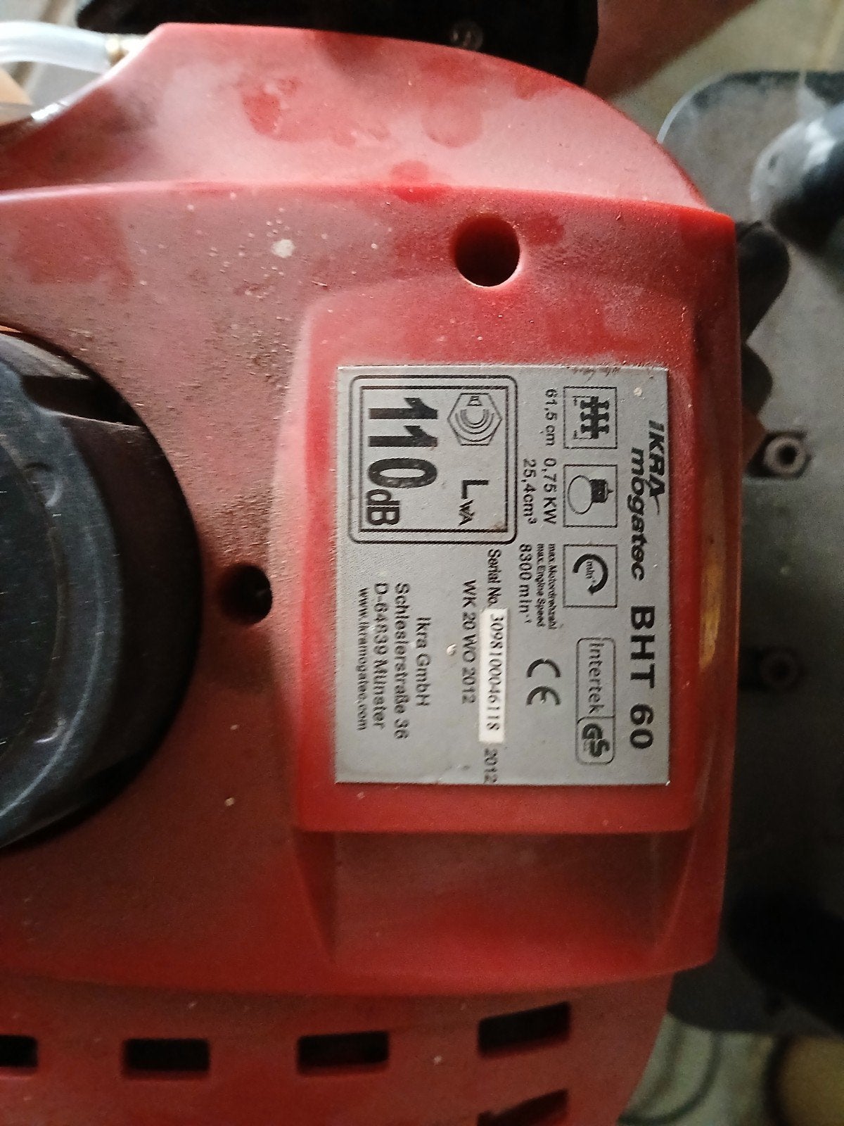 IKRA Mogatec BHT 60 Benzine Heggenschaar, Tuin en Terras, Heggenscharen, Ophalen