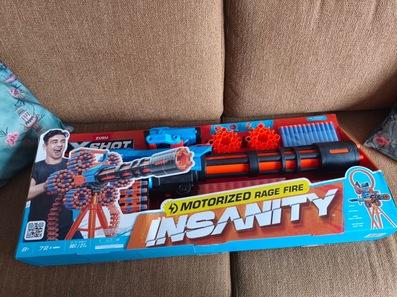 NEW-ZURU X-Shot Insanity Motorized Rage Fire Blaster, Ophalen of Verzenden, Nieuw, Jongen of Meisje
