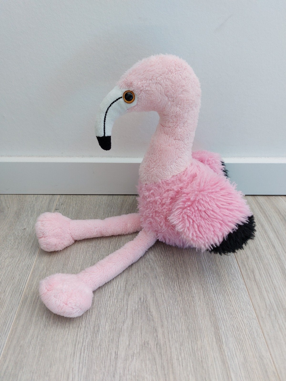 Knuffel flamingo roze L1886, Kinderen en Baby's, Ophalen of Verzenden, Zo goed als nieuw, Beer
