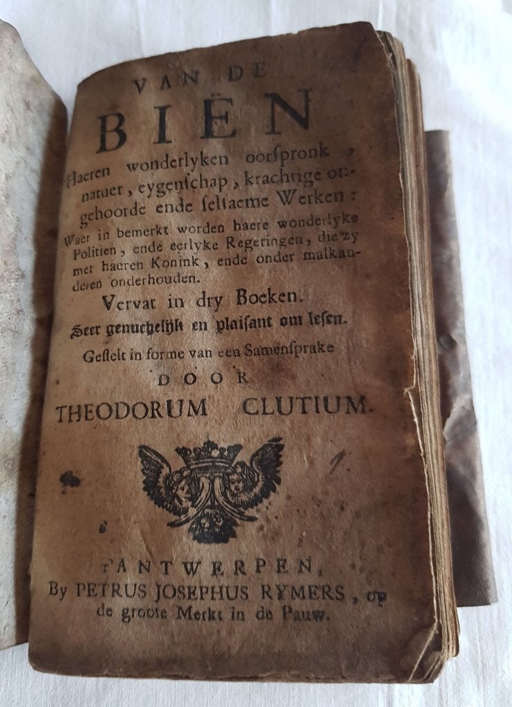 Van De Bien -Th.Cluyt -bijencultuur -1732, Antiek en Kunst, Ophalen of Verzenden, TH.Cluyt