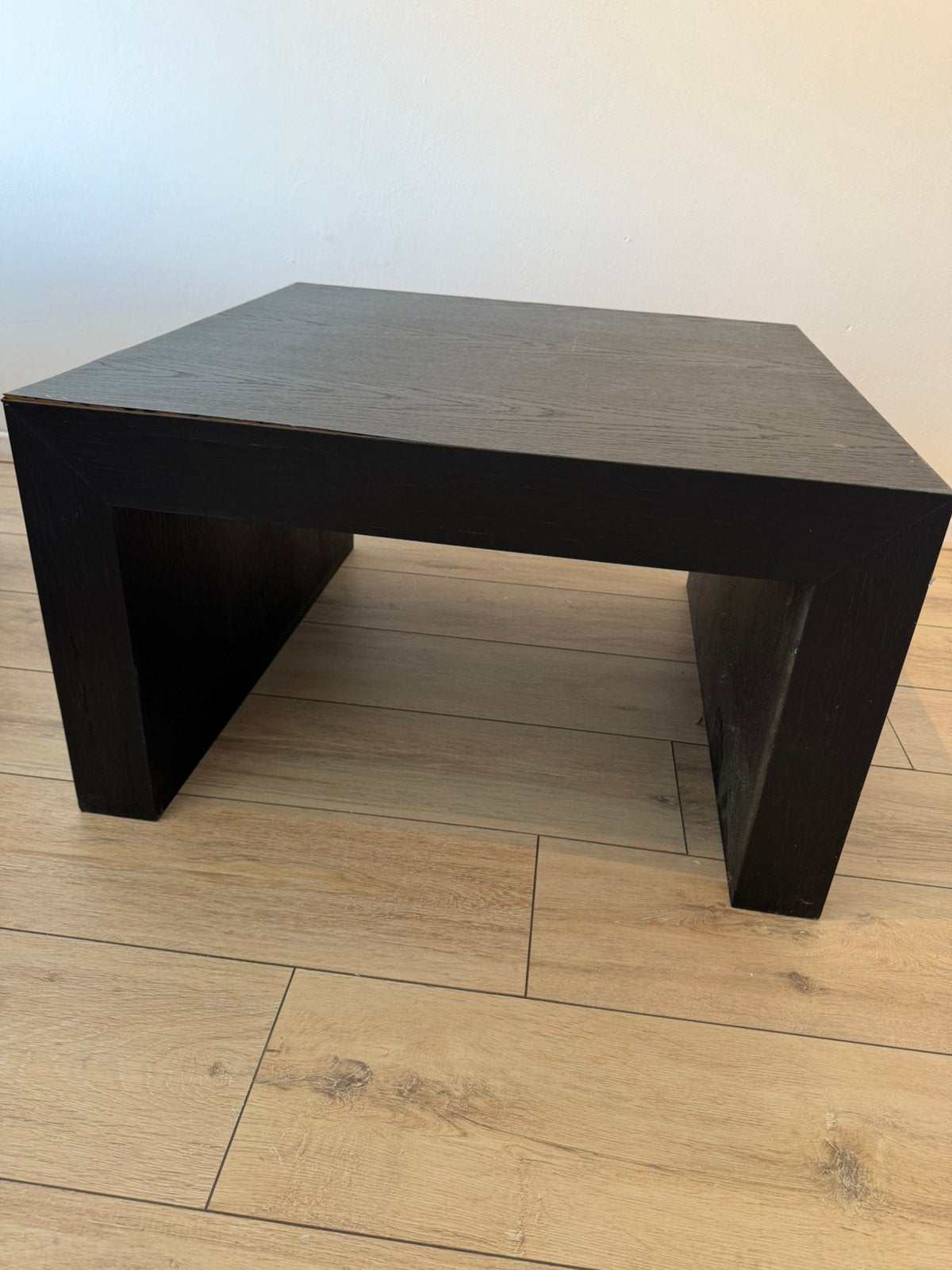 zwarte salon tafel, Ophalen, 100 tot 150 cm, 50 tot 100 cm, Zo goed als nieuw