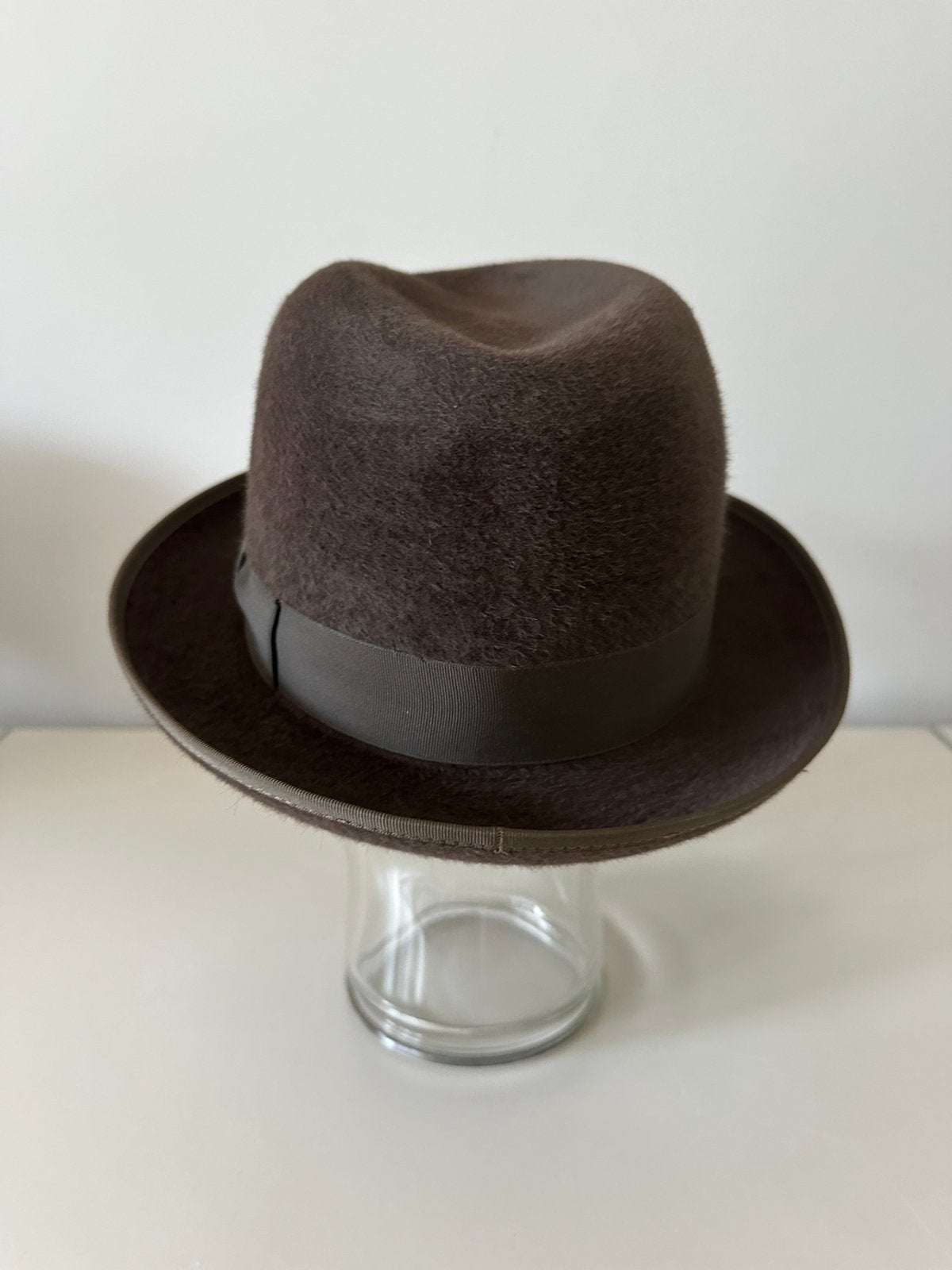 Vintage Sterson Premier Fedora van haarvilt maat 7, Ophalen of Verzenden, Gedragen, 57 cm (M, 7⅛ inch) of minder, Hoed