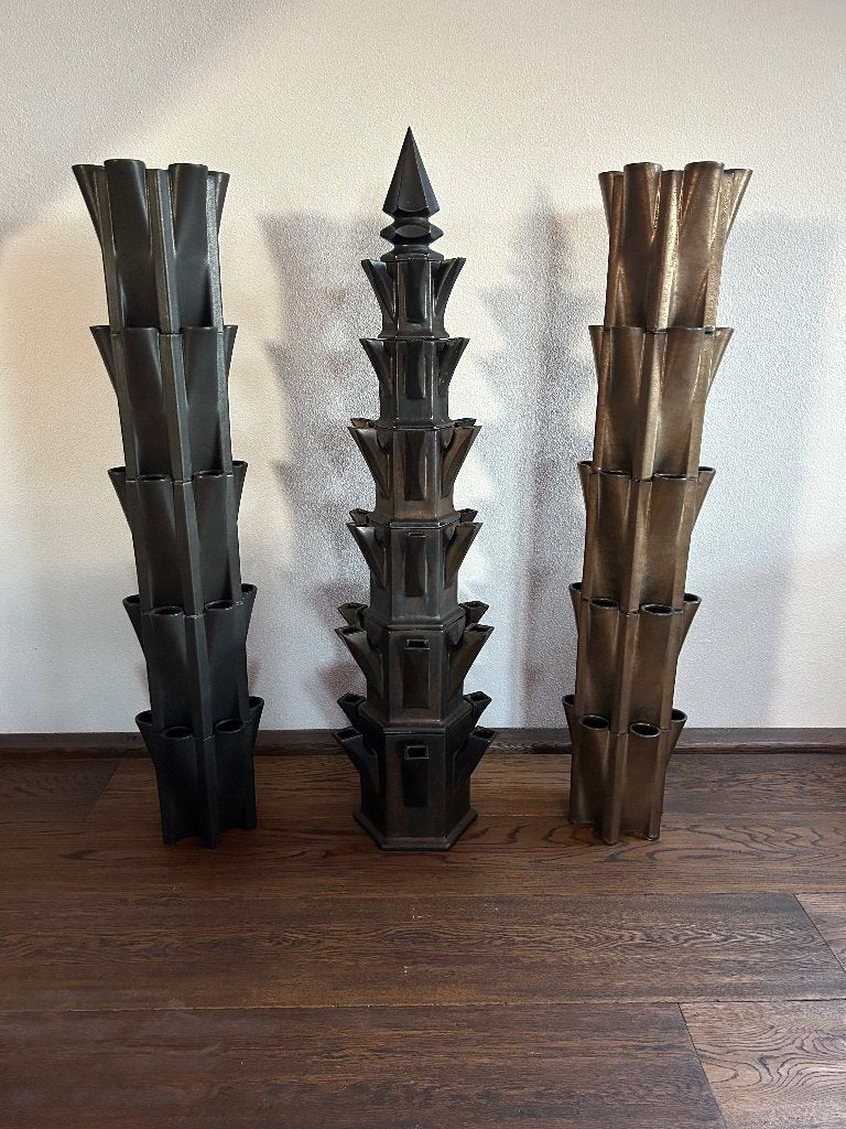 Jan van der Vaart tulpentoren gezocht BLAUW PAARS, Antiek en Kunst, Ophalen of Verzenden