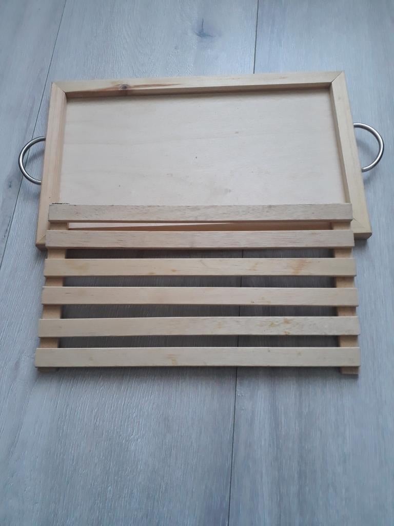Houten Snijplank / Broodplank met Handvatten, Gebruikt, Hout, Snij-/serveerplank, Ophalen of Verzenden