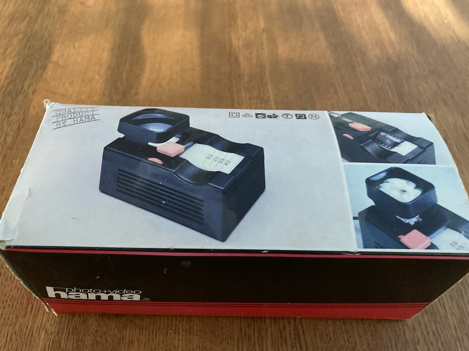 Hama Diaschneidegerät / Slide cutter met loep, Ophalen of Verzenden, Gebruikt, Hama, Snijder