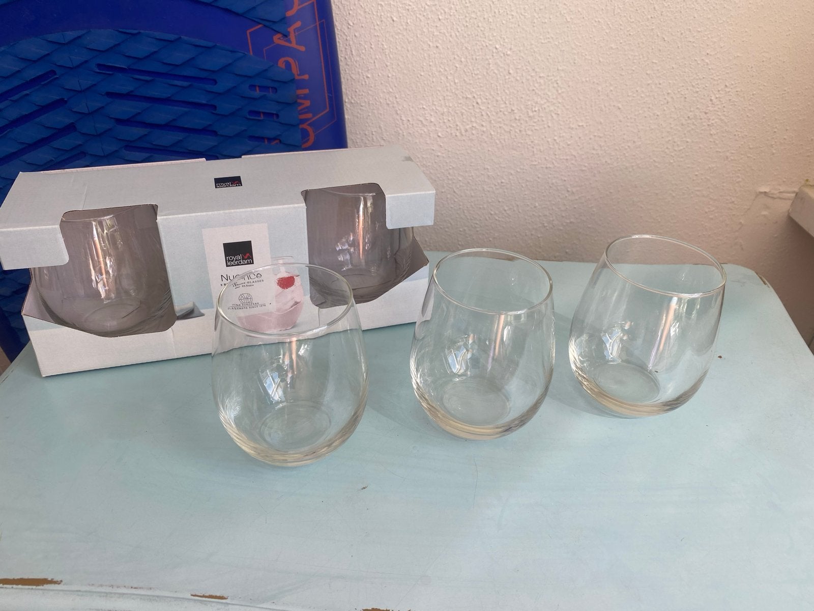 Royal Leerdam Nuance wijnglazen (8x set v 3st), Ophalen of Verzenden, Zo goed als nieuw, Glas, Overige merken