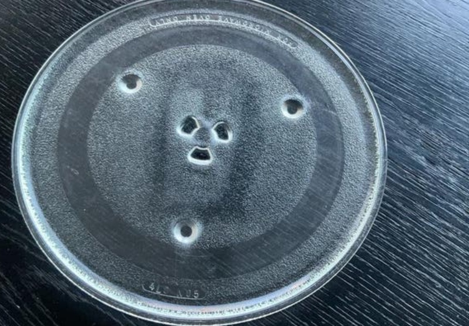 Glazen draaiplateau voor magentron 27,5 cm doorsnede, Ophalen, Gebruikt