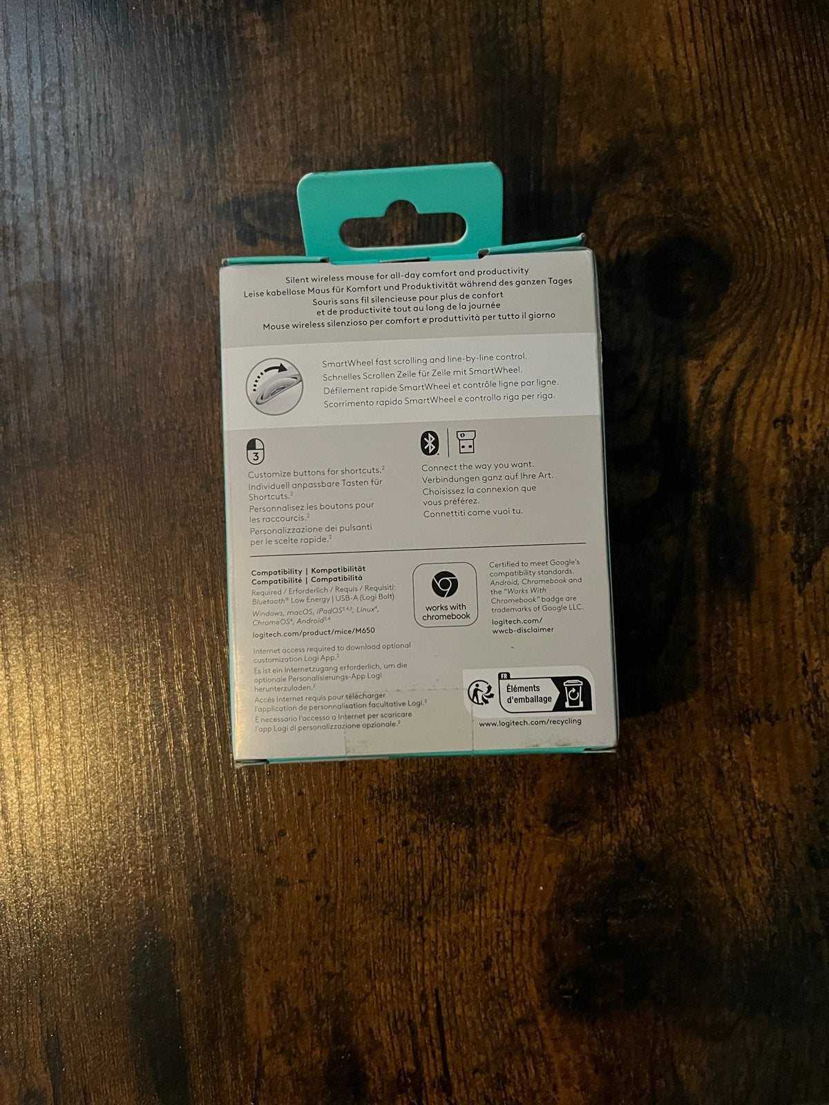 Logitech Signature M650 Draadloze Muis - Nieuw in Doos, Rechtshandig, Muis, Ergonomisch, Nieuw